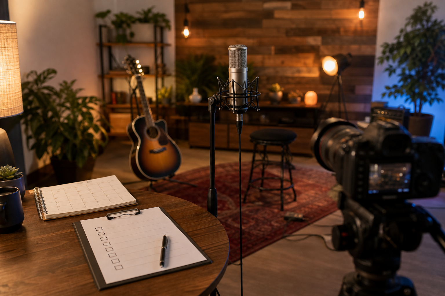 one-week launch checklist for musicians