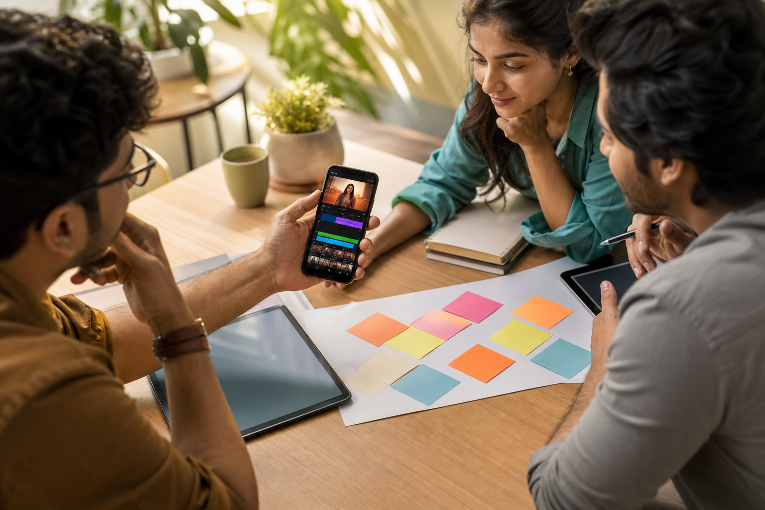 Platform comparison chart for Indian language video apps