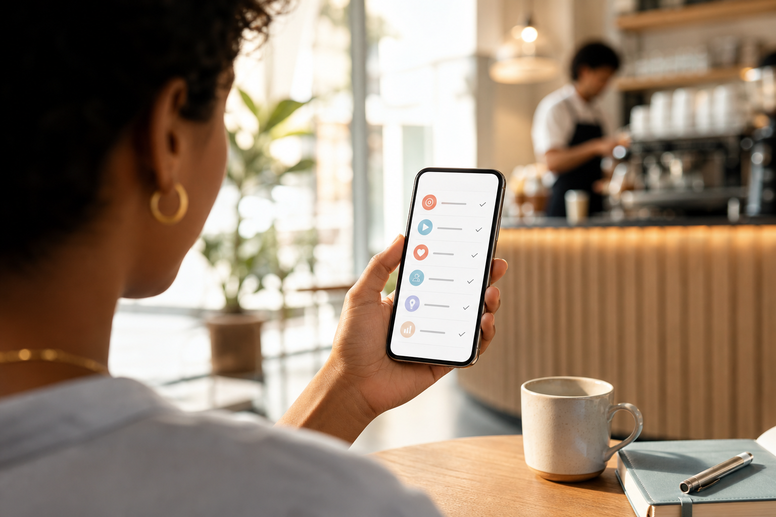 step-by-step short video launch checklist on a phone screen