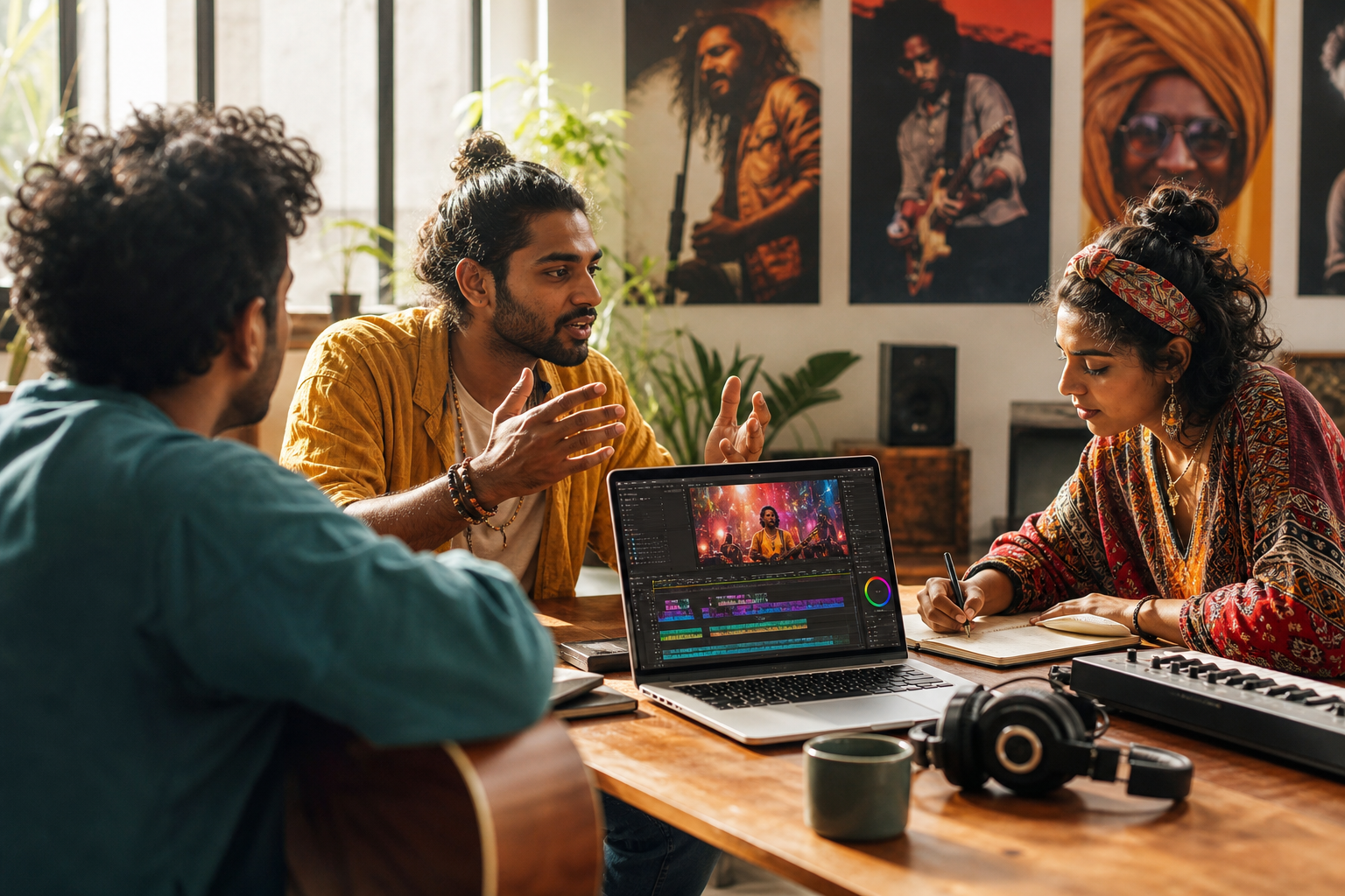 Step-by-step workflow for Indian language music video creation